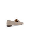 Babouche Lifestyle Beige spiss loafer i semsket skinn med gullstuds